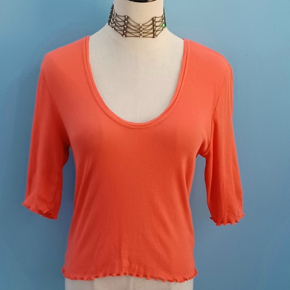 Free People intimately L scallop edge crop top - Picture 4 of 10
